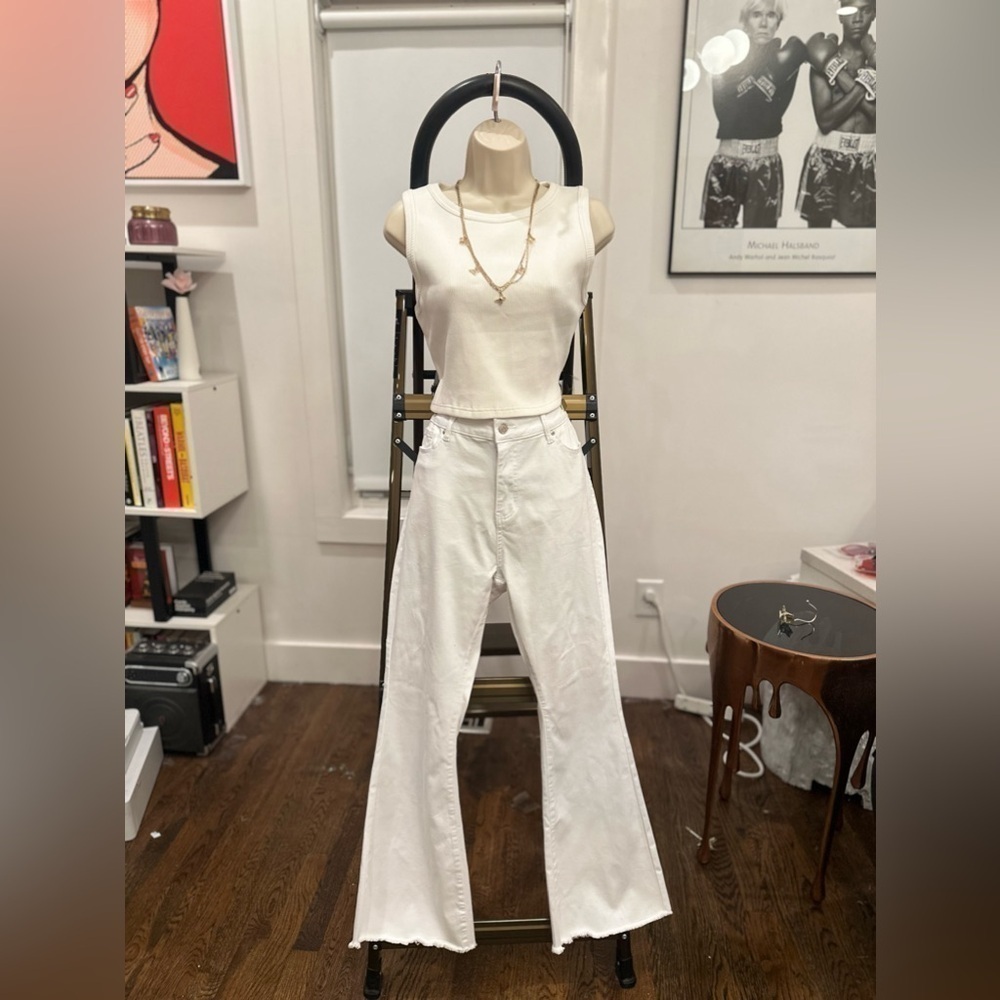 FLYING BANANA WIDE LEG JEANS PETITE SZ 14 NEW